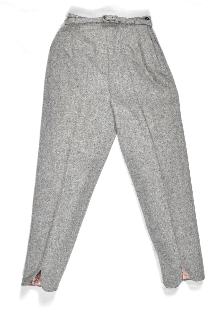 1950s Gray Bobbie Brooks Wool Ankle Pants