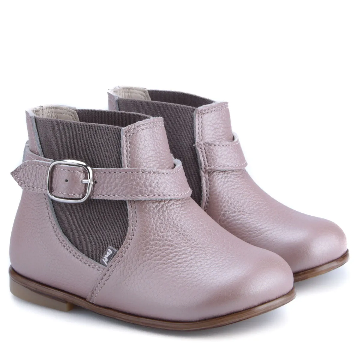 (2610-6) Emel Pink classic ankle boots