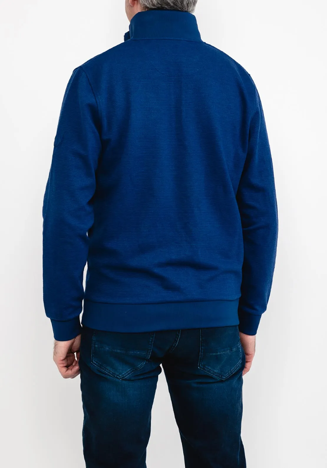 6th Sense Yeats Quarter Zip Sweatshirt, Blue Depths