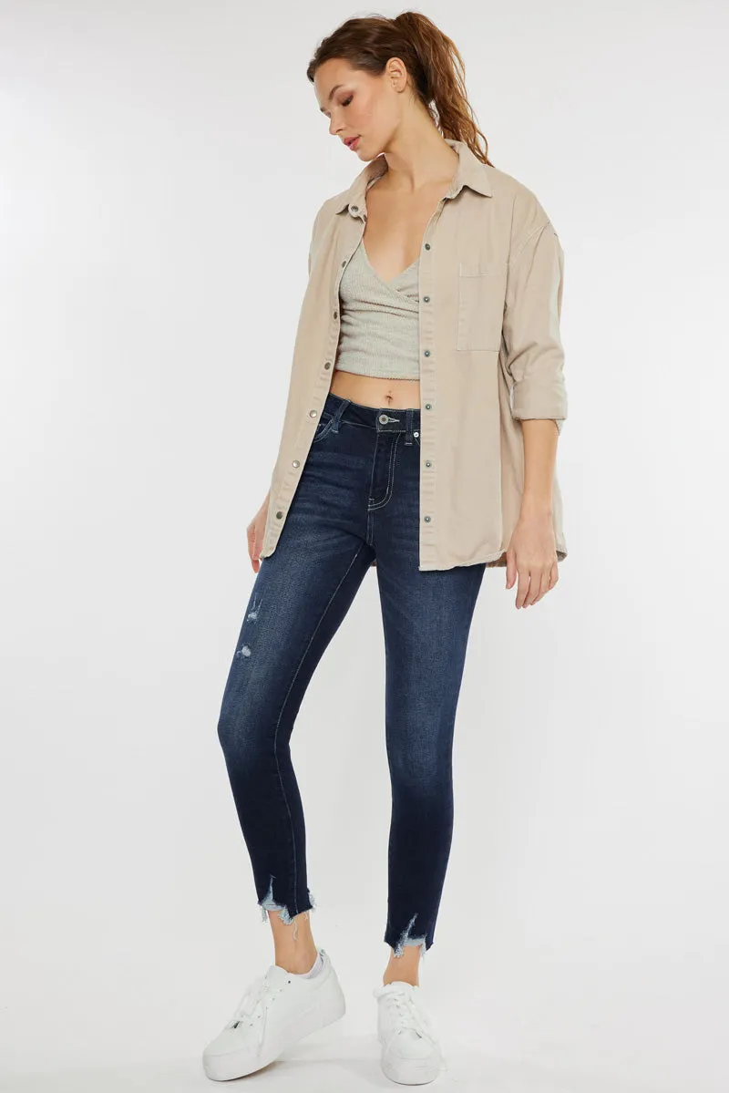 Aiya High Rise Ankle Skinny Jeans