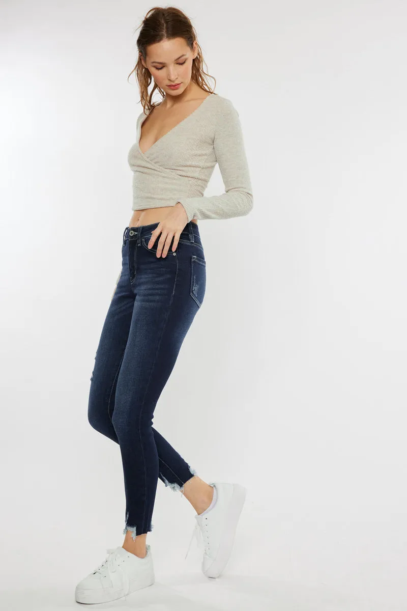 Aiya High Rise Ankle Skinny Jeans