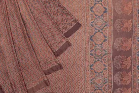 Ajrakh Gajji Silk  Saree