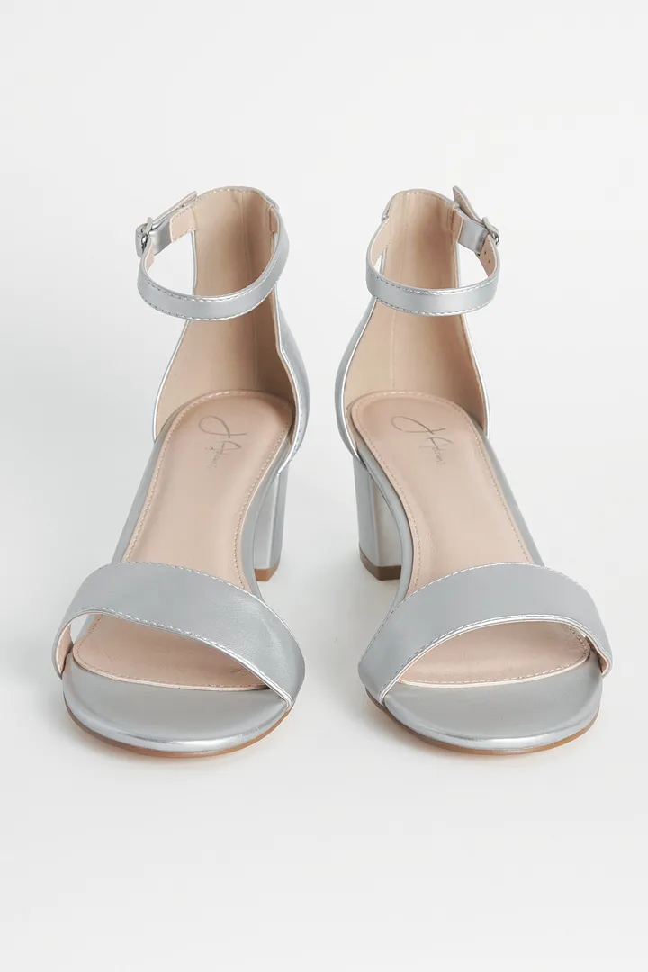 Ankle Strap Low Block Heels