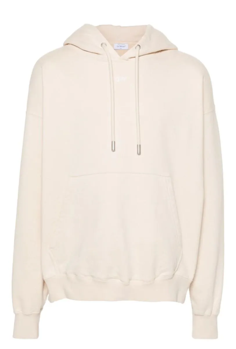 ARROWS-EMBROIDERED COTTON HOODIE