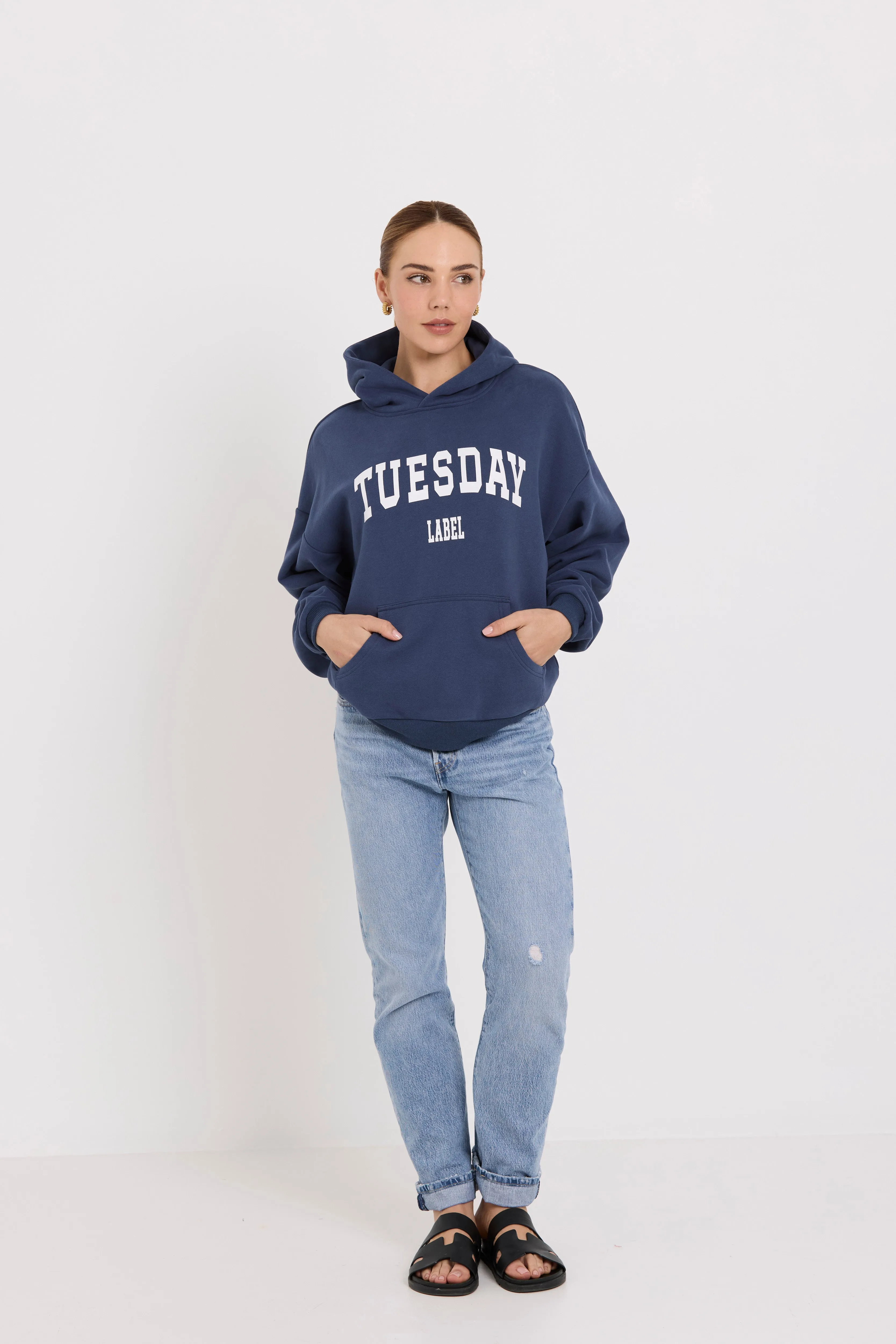 Athletic Hoodie | Navy/Print