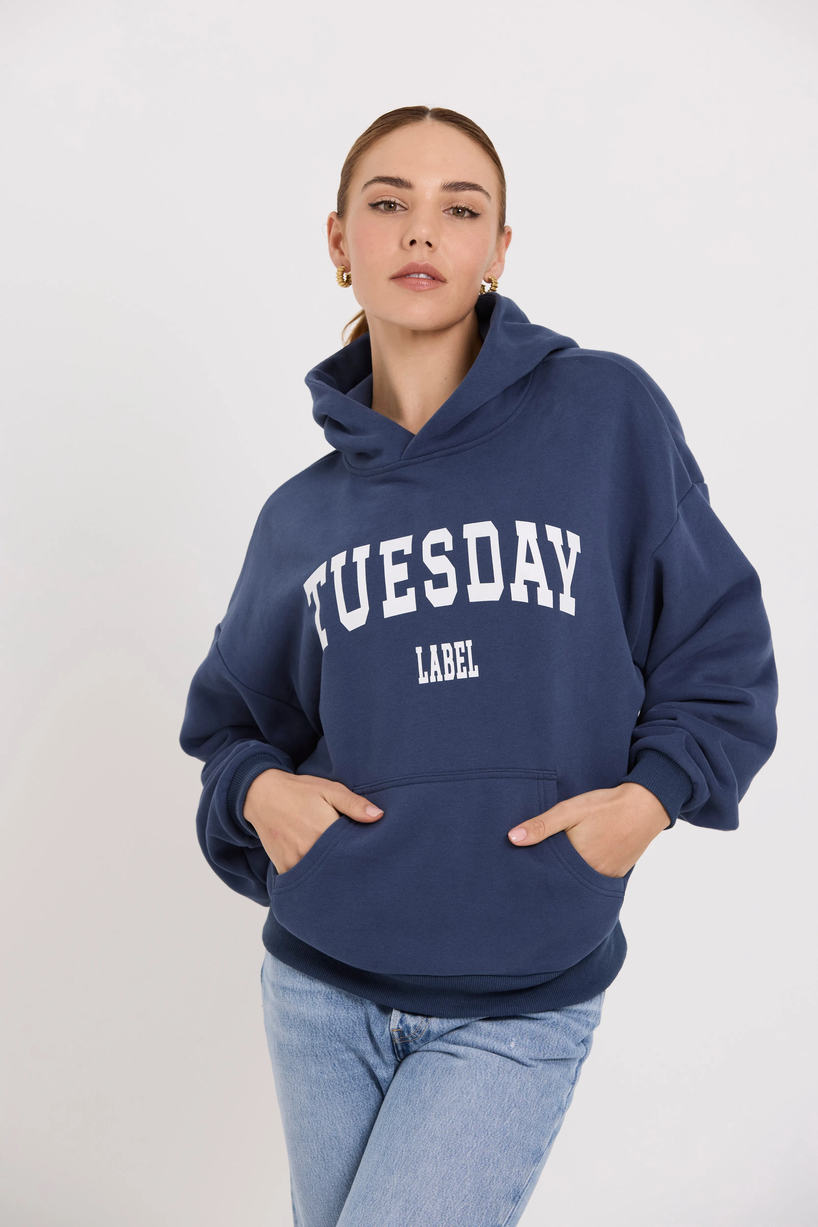 Athletic Hoodie | Navy/Print