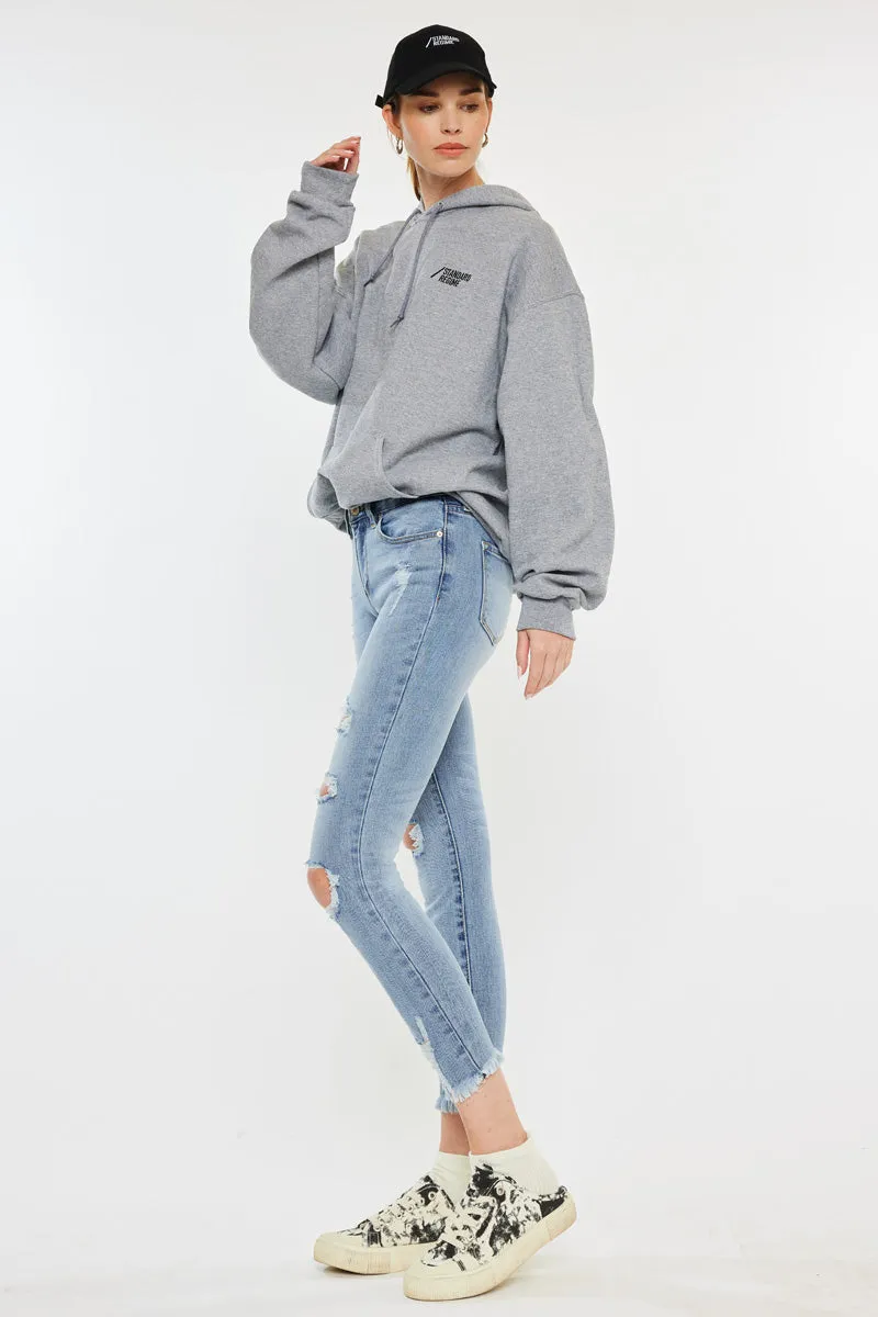 Augustina Mid Rise Ankle Skinny Jeans