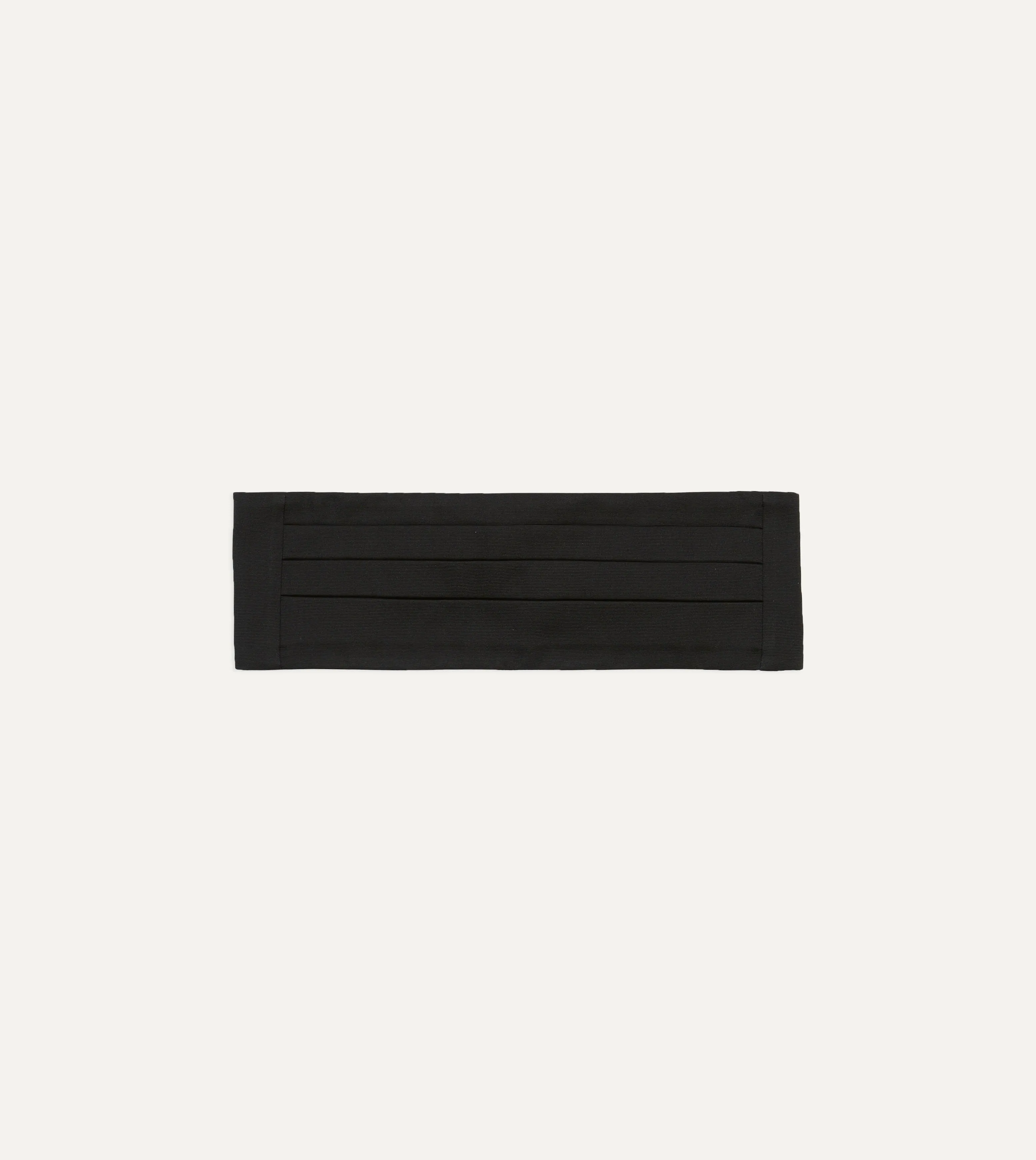 Black Silk Faille Cummerbund