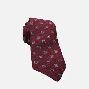 Boulder Trading Co. Burgundy Silk Tie - 100% Silk, Handmade