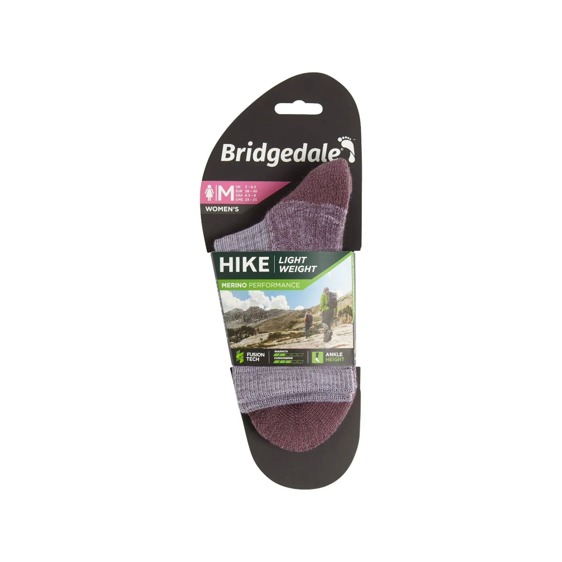 Bridgedale Ladies Hike Lightweight Merino Performance Walking Socks