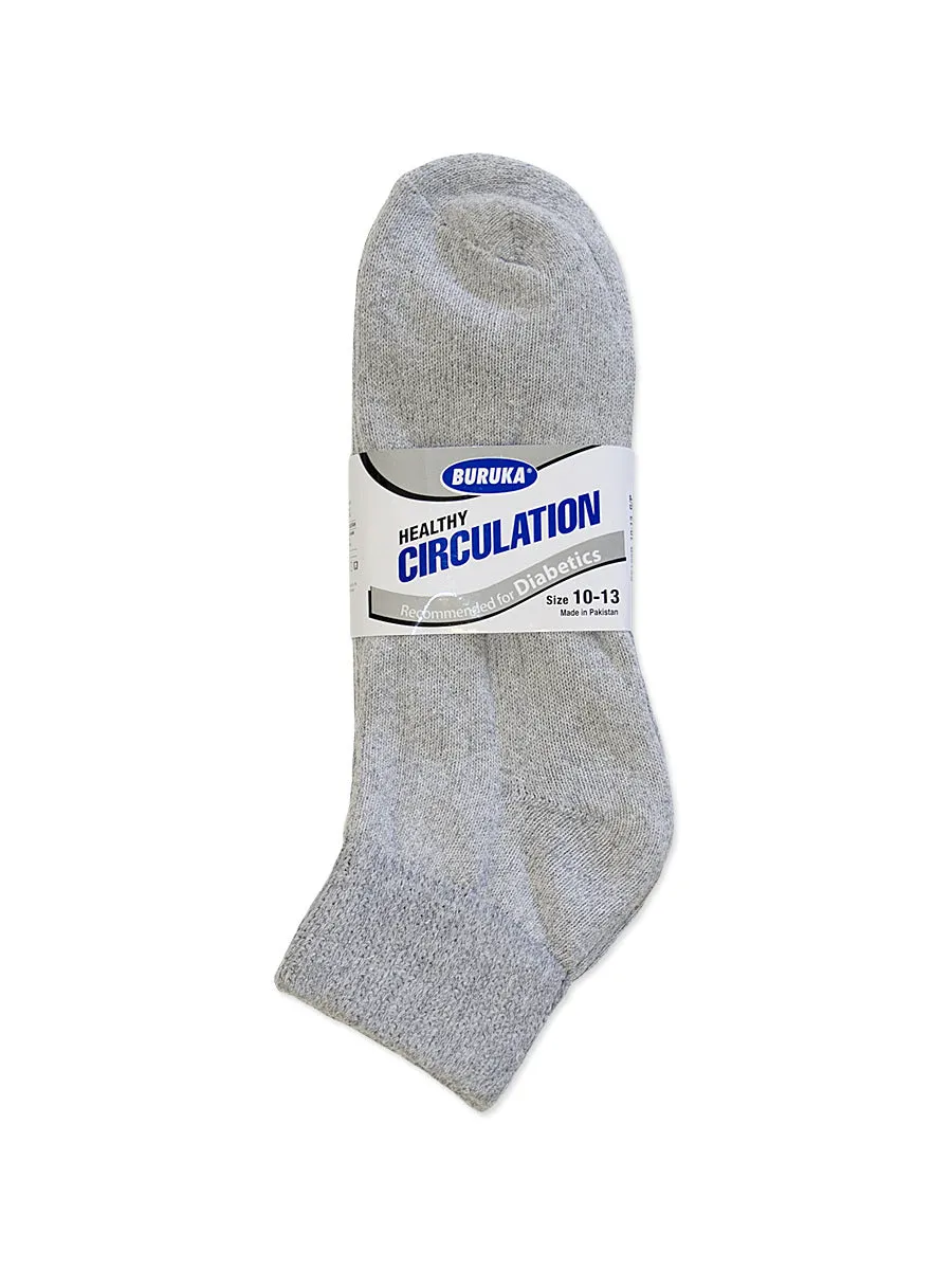 BURUKA QUARTER DIABETIC SOCKS (BK185D_G/P)