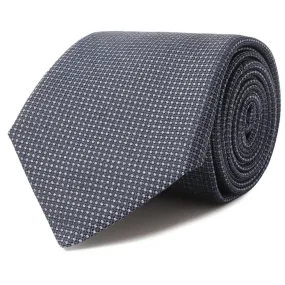 Canali Navy Silk Tie