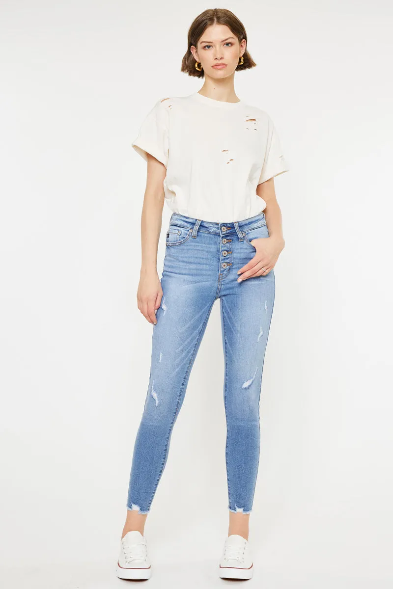 Cecilia High Rise Ankle Skinny Jeans