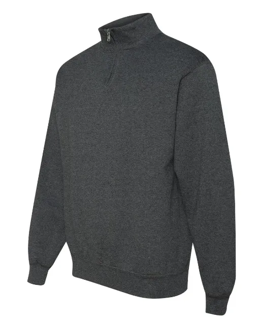 Charcoal Monogram Quarter Zip Sweatshirt