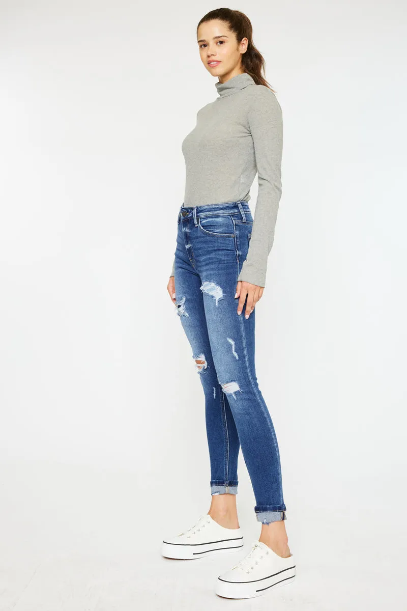 Charlie High Rise Ankle Skinny Jeans