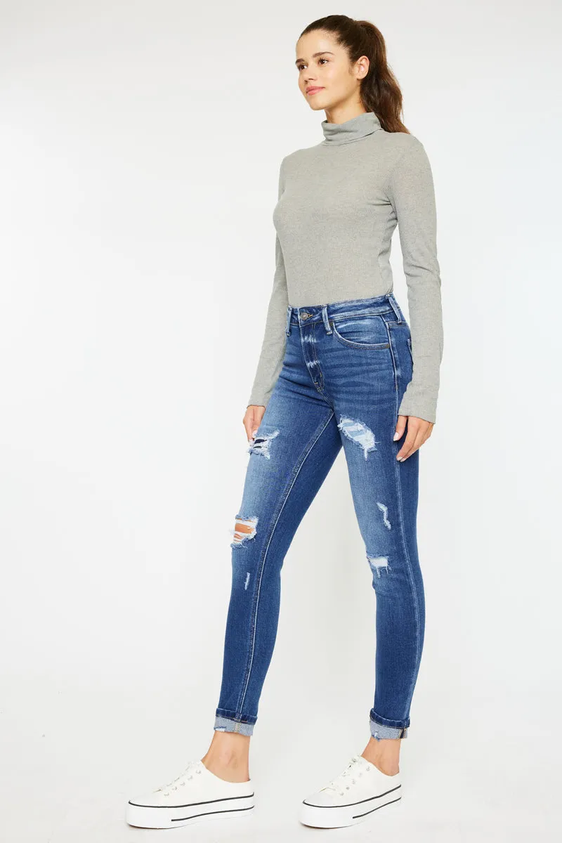 Charlie High Rise Ankle Skinny Jeans