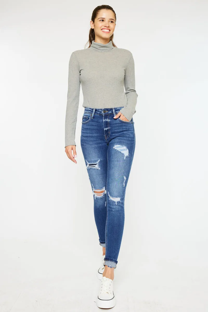 Charlie High Rise Ankle Skinny Jeans