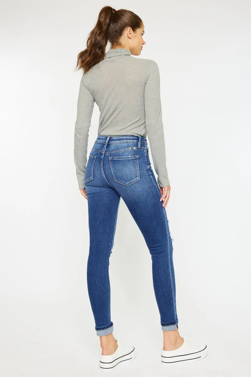 Charlie High Rise Ankle Skinny Jeans