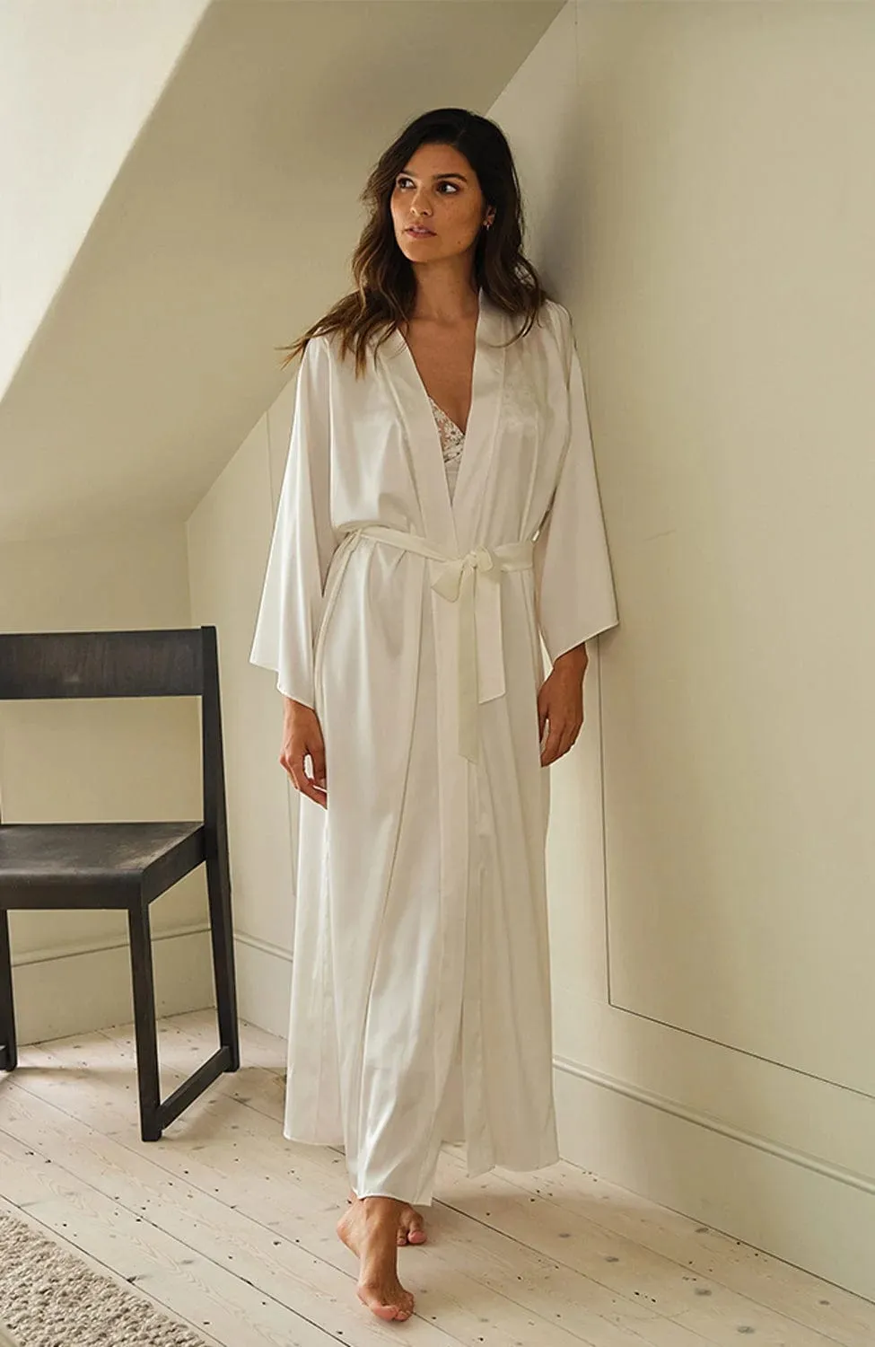 Daisy Silk Robe