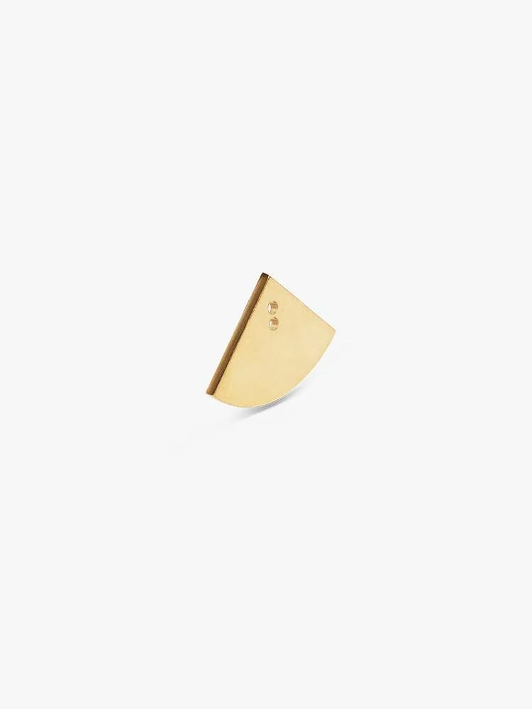 Earring Bit Quarter 14kt Solid Gold