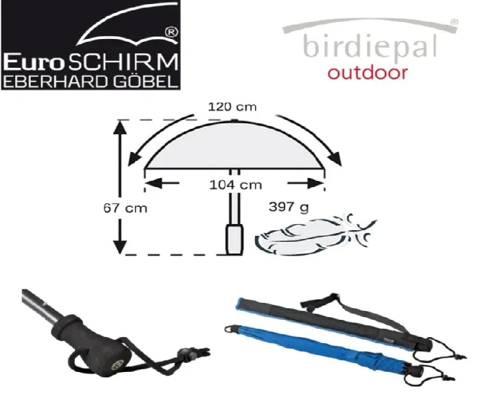 Euroschirm Trekking Umbrella Birdiepal Outdoor - Durable Hiking