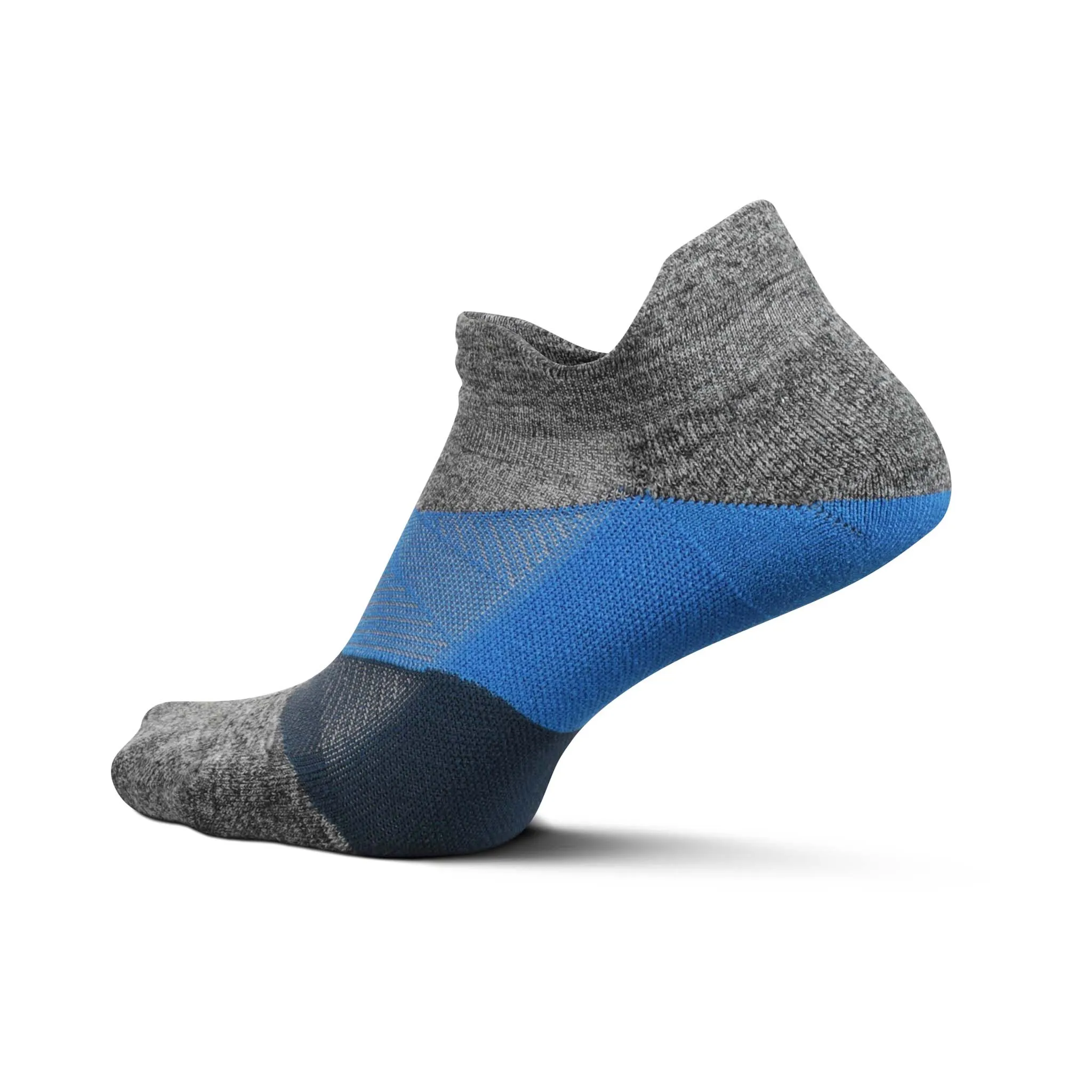 Feetures | Unisex Elite Light Cushion No Show Tab - Gravity Gray