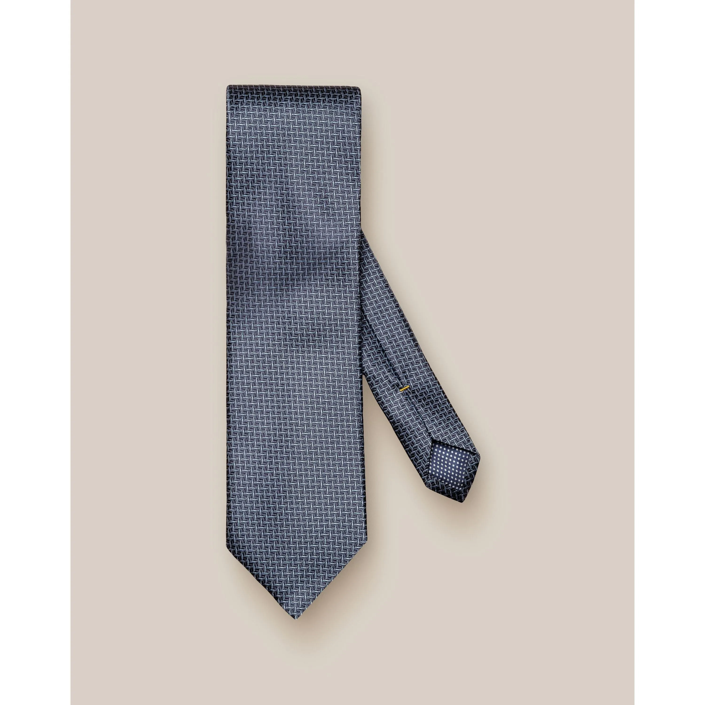 GEOMETRIC WOVEN SILK TIE