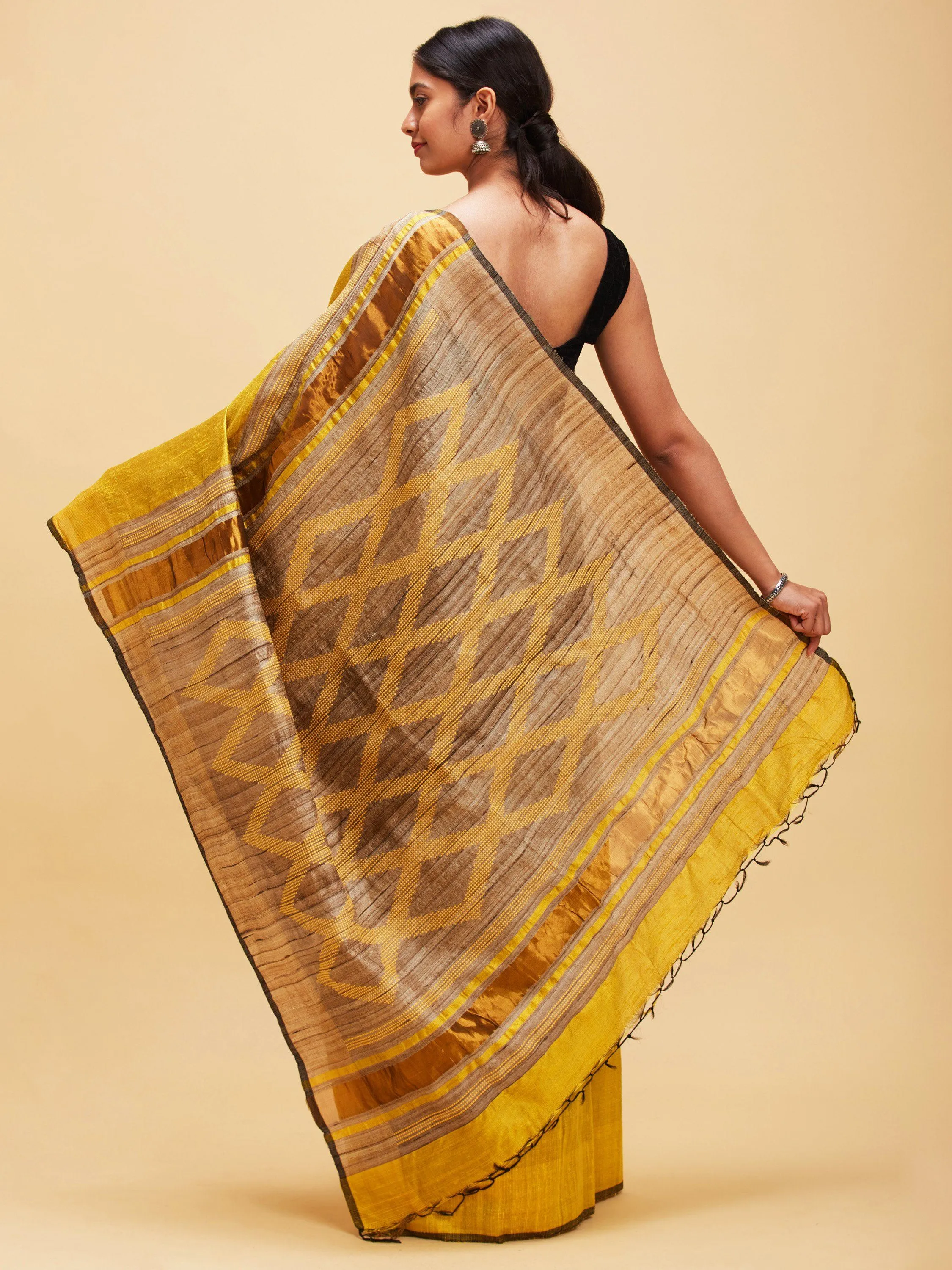 Ghicha Tusshar Silk Sari