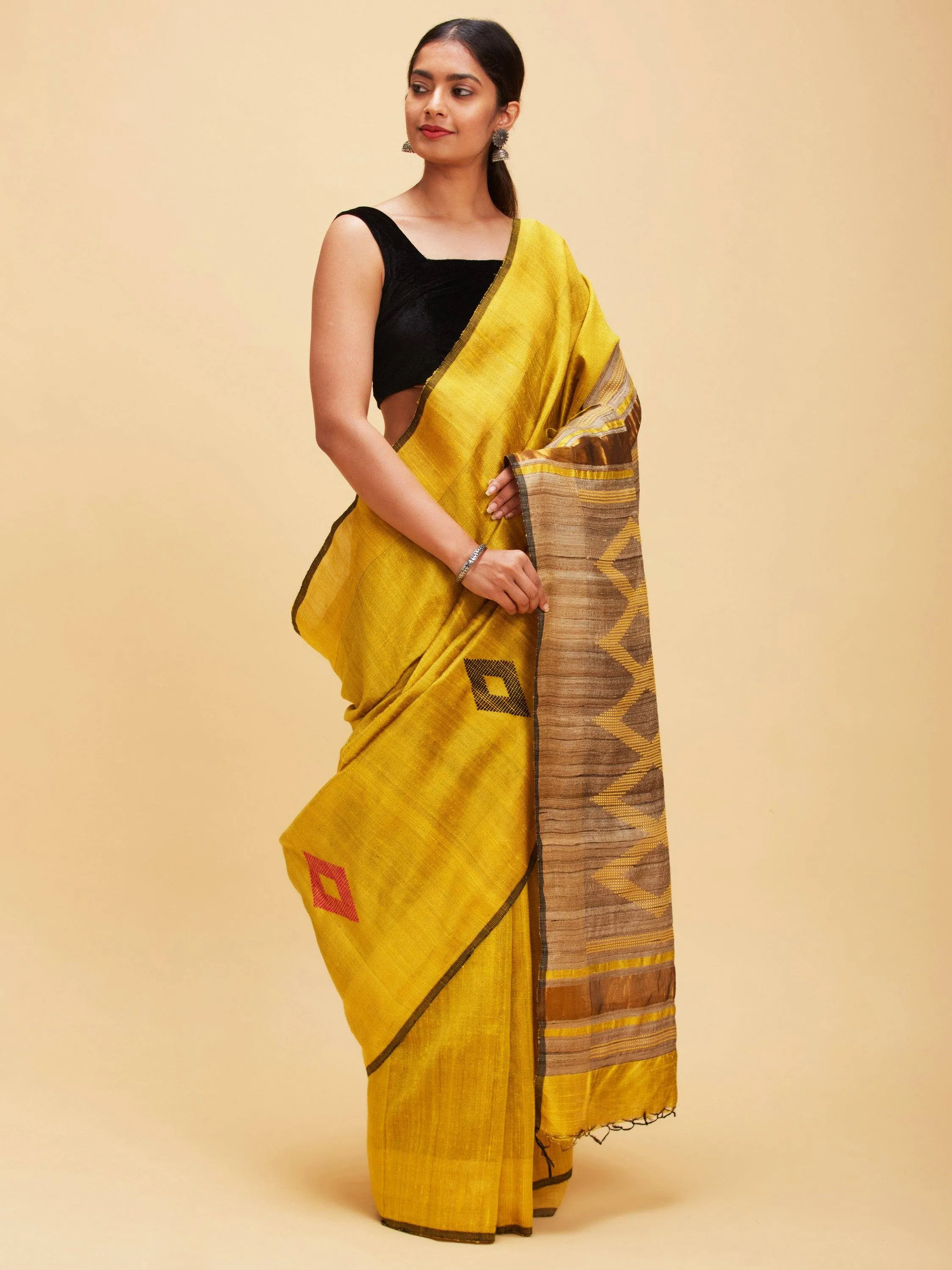 Ghicha Tusshar Silk Sari