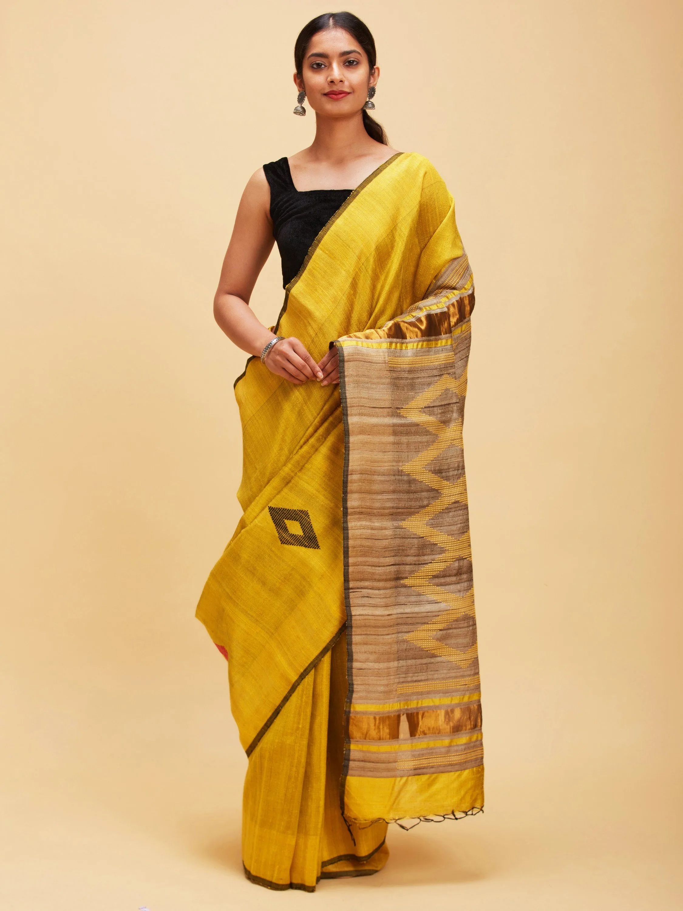 Ghicha Tusshar Silk Sari