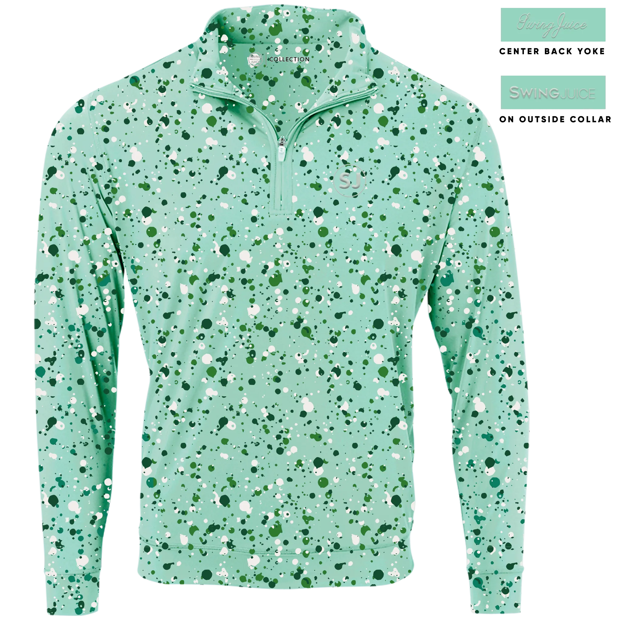 Golf Splatter Men's Quarter Zip