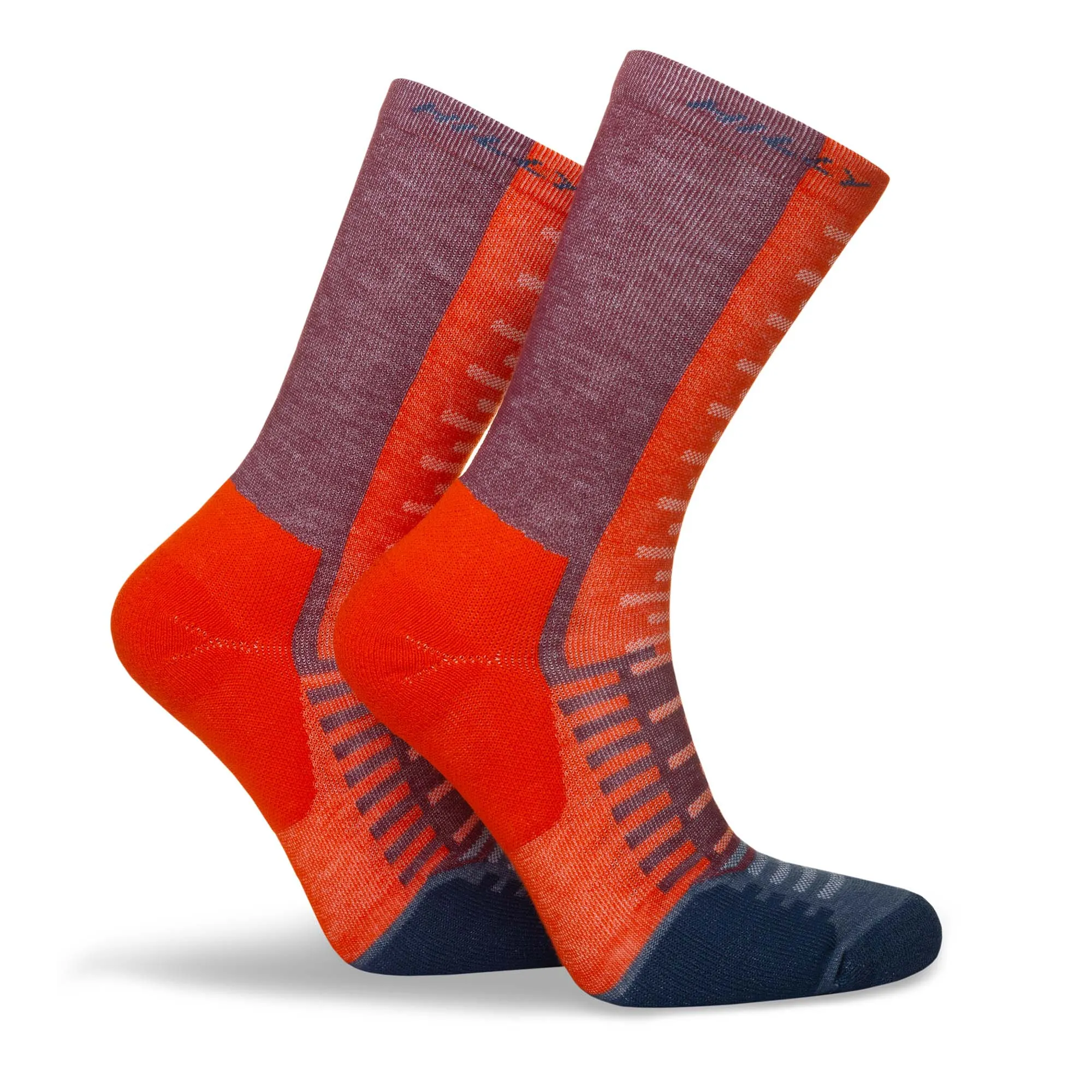 Hilly | Unisex Active Crew Running Socks - Orange