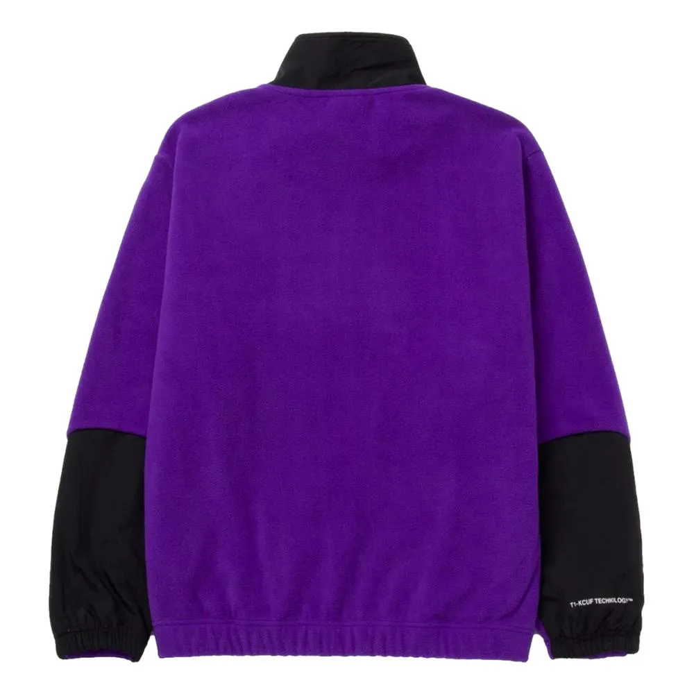 HUF RANGE QUARTER ZIP POLAR FLEECE-PURPLE