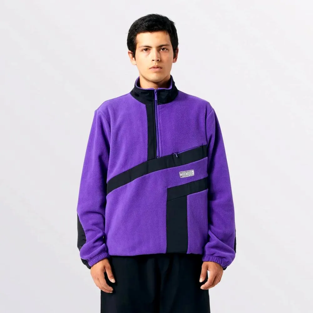 HUF RANGE QUARTER ZIP POLAR FLEECE-PURPLE