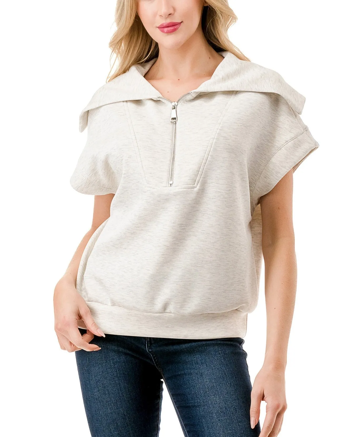 Imogene Quarter Zip Top