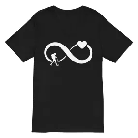 Infinity Heart and Hiking 1 - Herren V-Neck Shirt