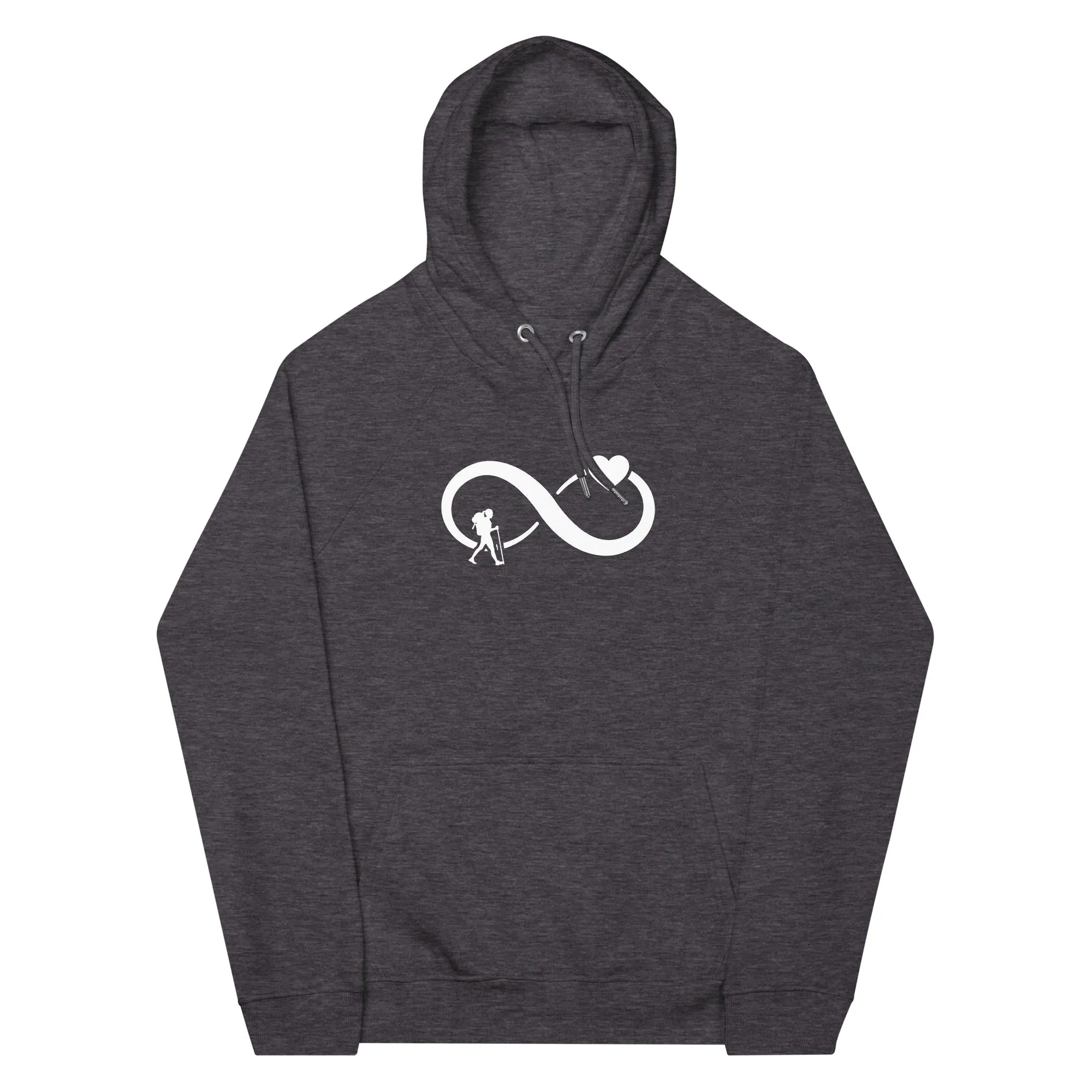 Infinity Heart and Hiking 1 - Unisex Premium Organic Hoodie