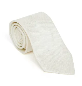 Ivory Grenadine Silk Tie