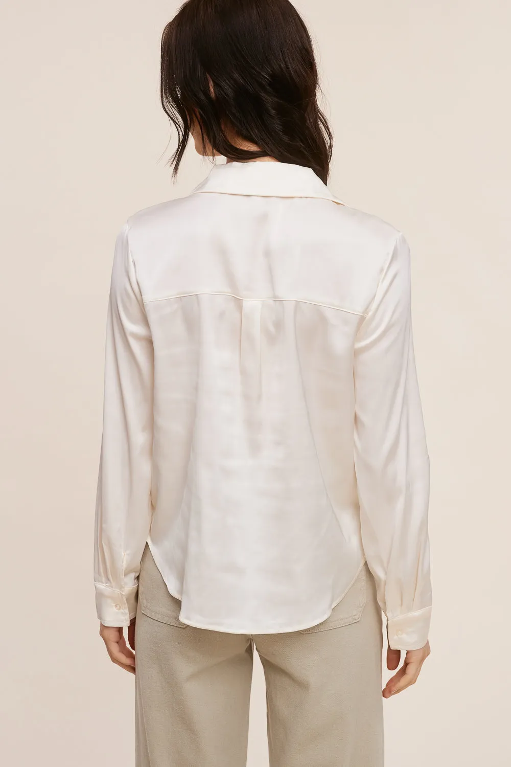 Ivory Silk Top