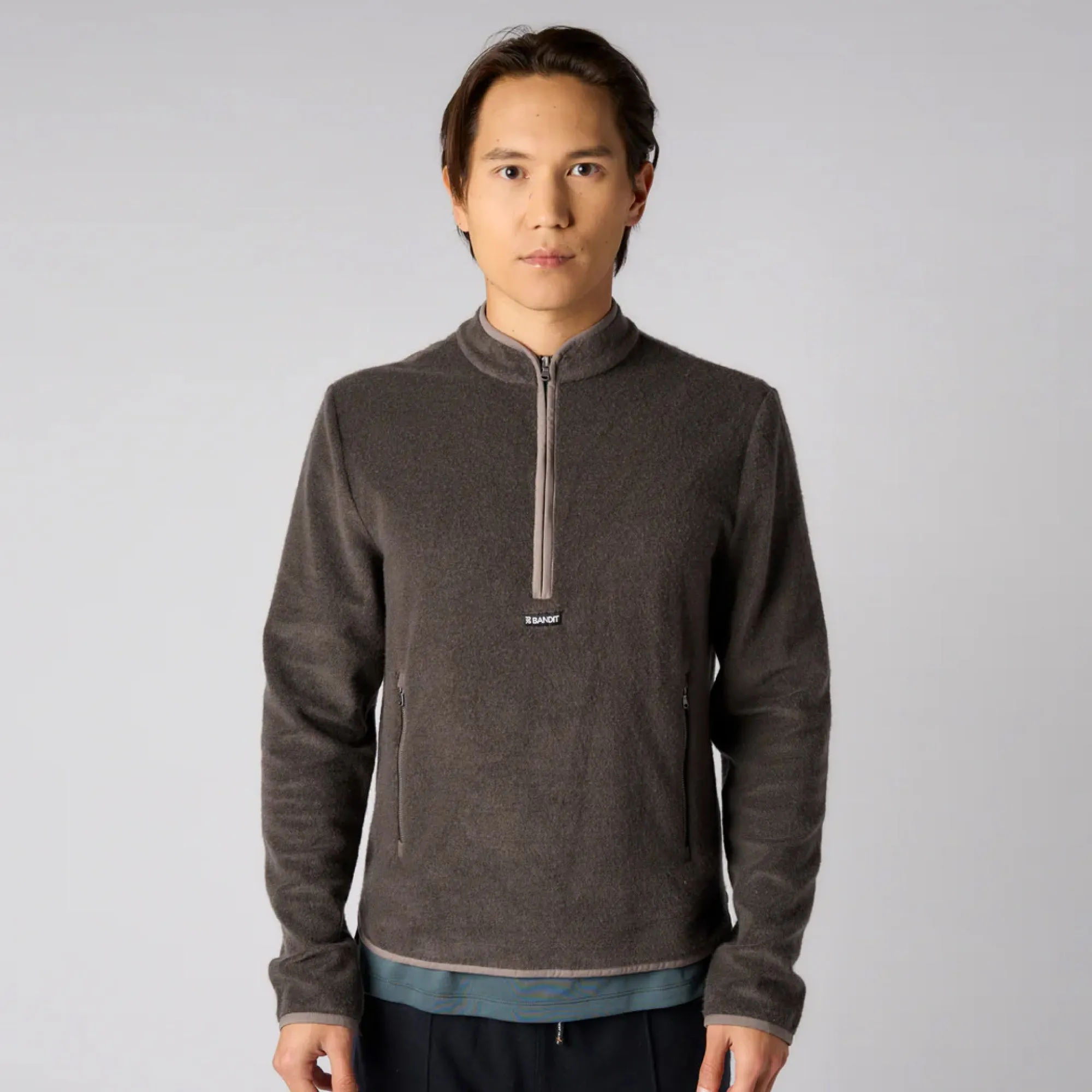 Japanese Wool Quarter Zip - Unisex