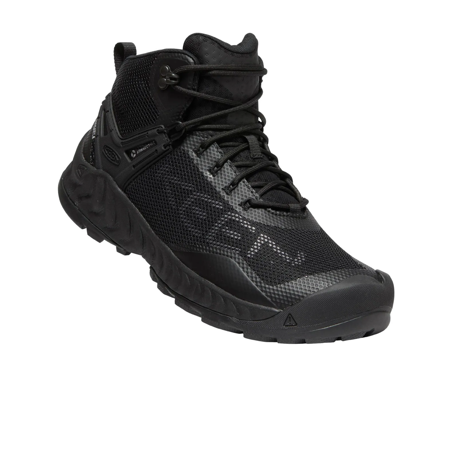 Keen NXIS EVO Mid Waterproof Hiking Shoe (Men) - Triple Black