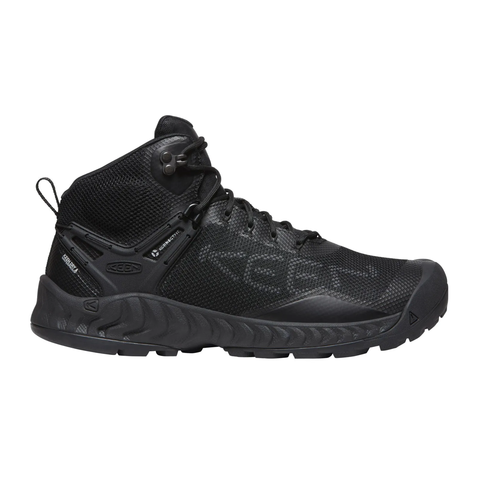 Keen NXIS EVO Mid Waterproof Hiking Shoe (Men) - Triple Black