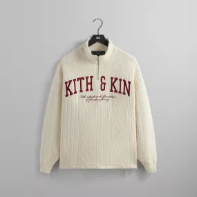 Kith Sandrift Quarter Zip Cable Fleece - Premium Cozy Unisex Sweater