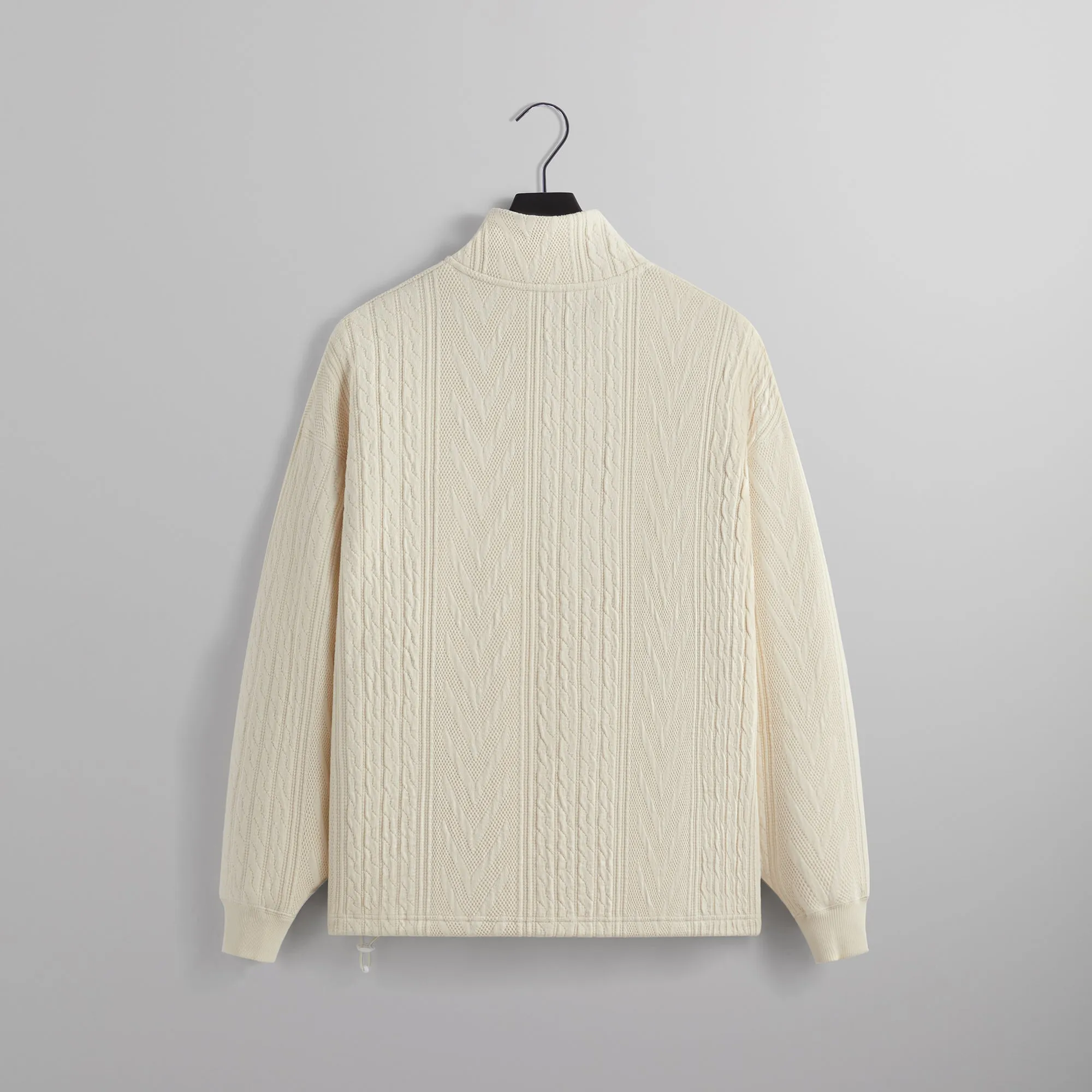 Kith Cable Fleece Quarter Zip - Sandrift