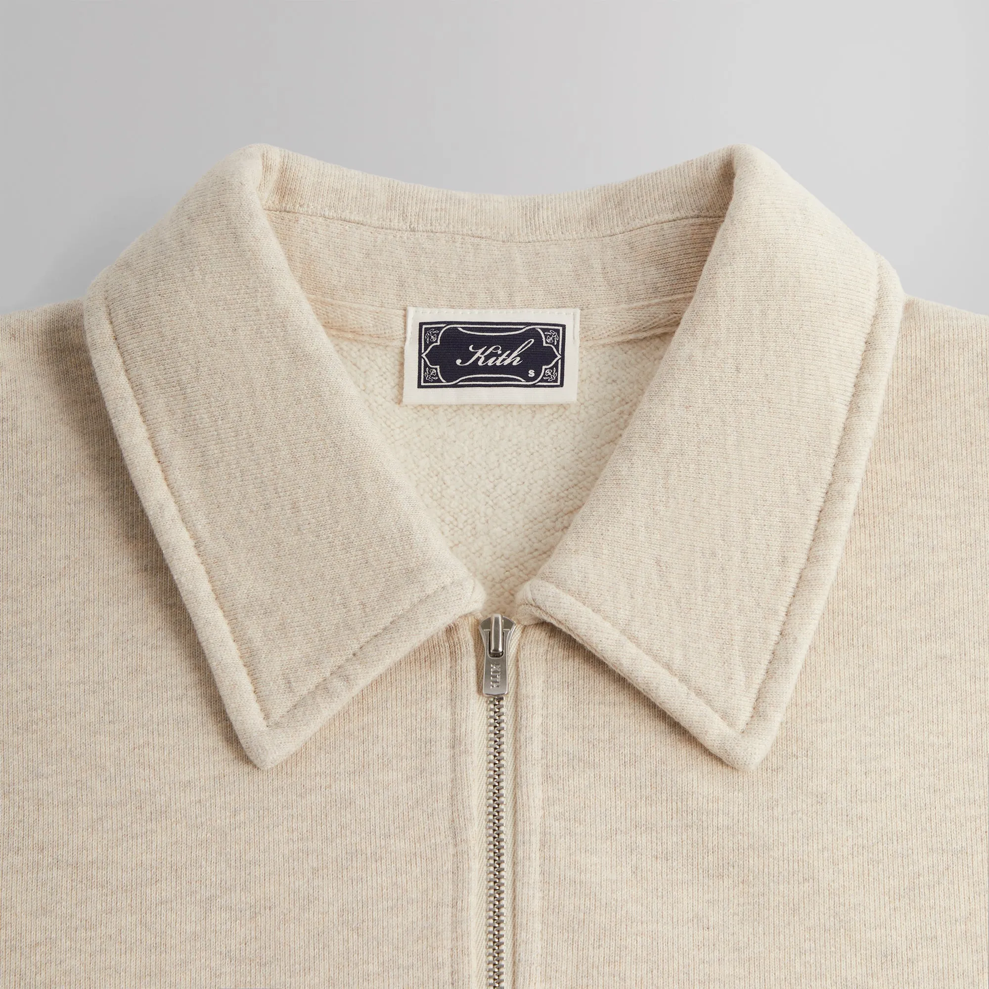 Kith Nelson Quarter Zip Rugby - Sandy Heather