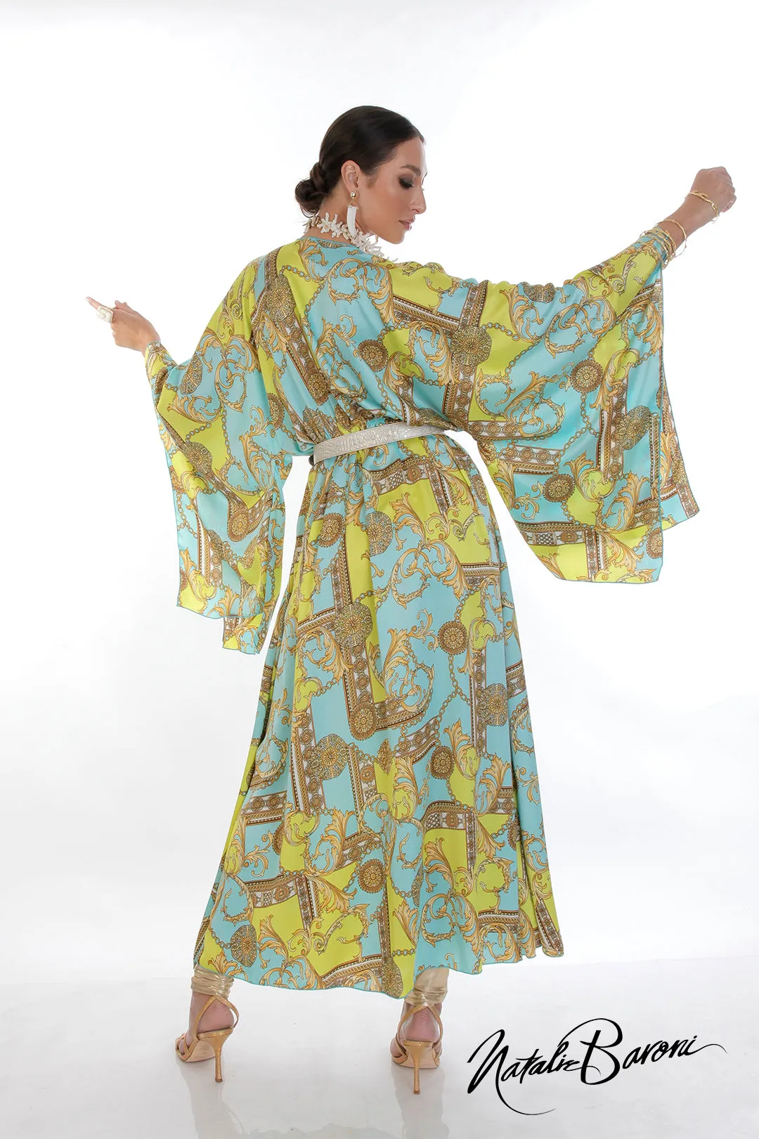 Long Silk Kimono - Murano