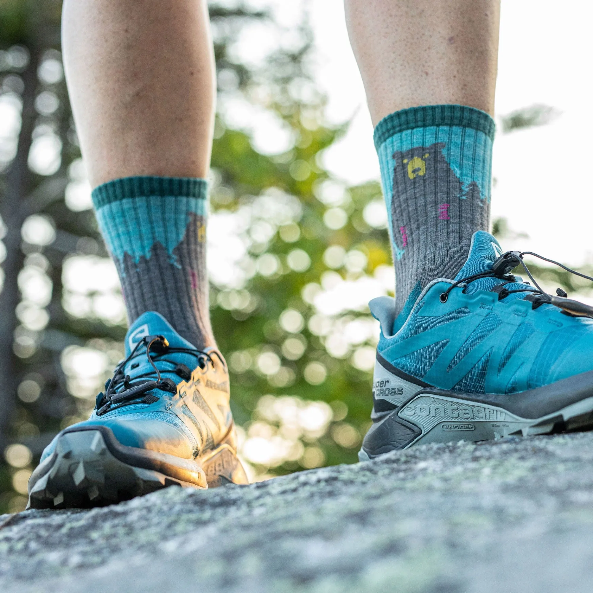 Men's and Women's Bear 2-Pack Hiking Socks