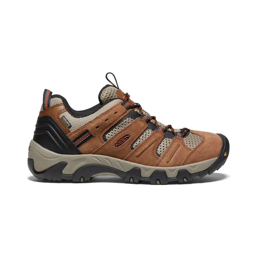 Men's Headout Waterproof Hiking Shoe  |  Bison/Fossil Orange