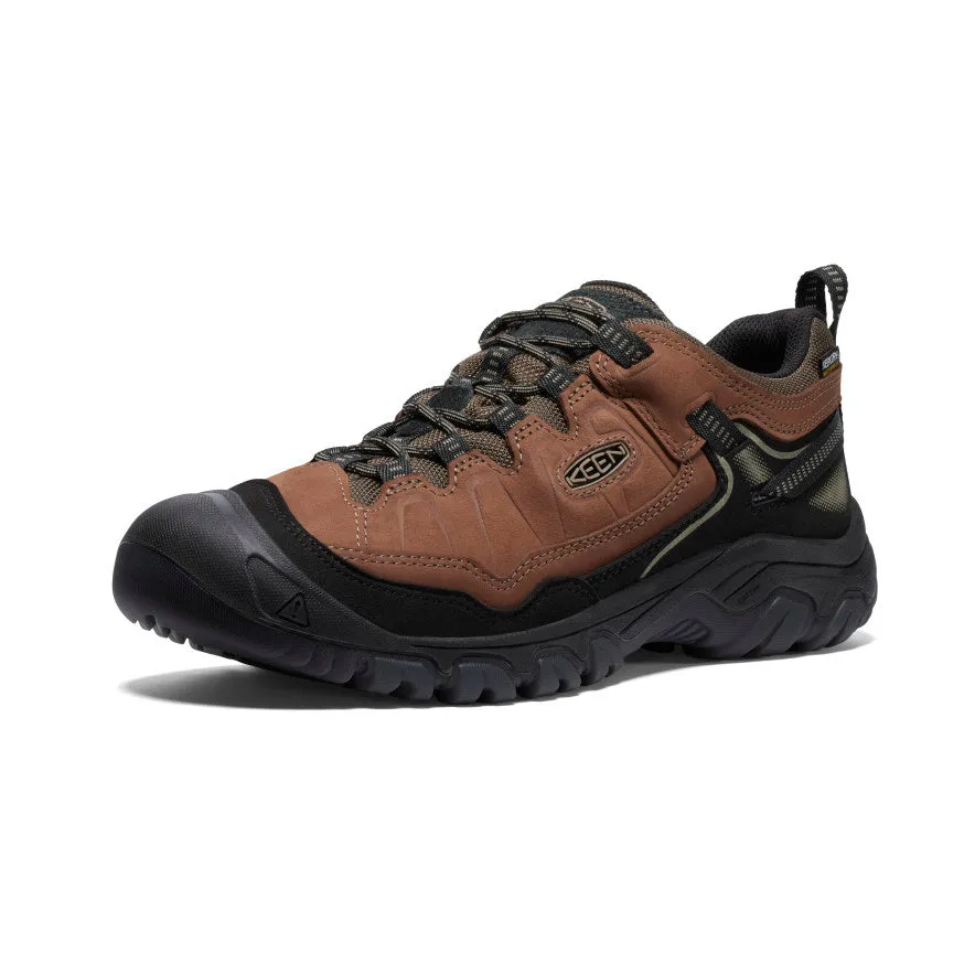 Men's Targhee IV Wide Waterproof Hiking Shoe  |  Bison/Black