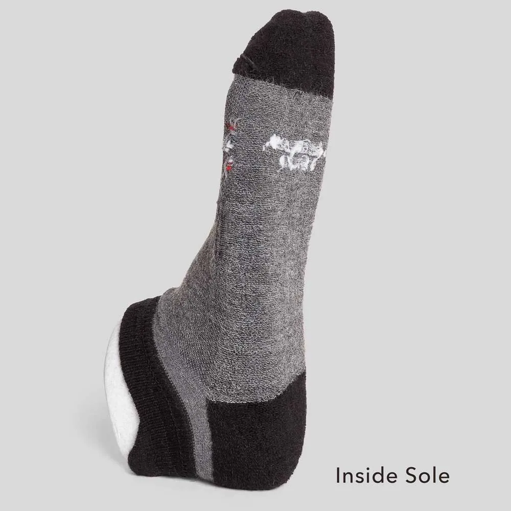 Merino Wool No Show Blister Tab | DARK GRAY